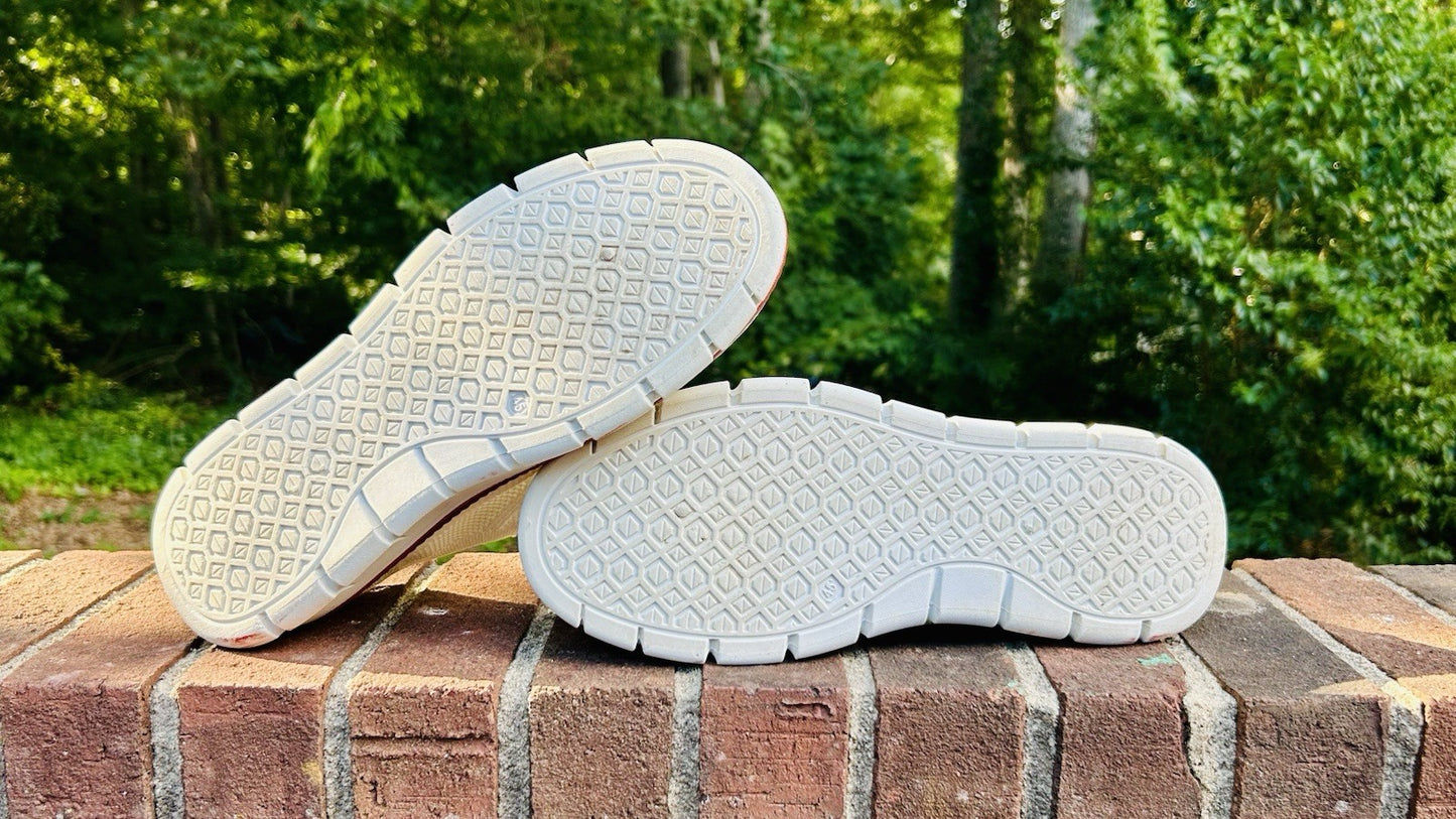 Unbranded Size US 12 / EU 45 Casual Walking Shoes Light Breathable / White Mesh