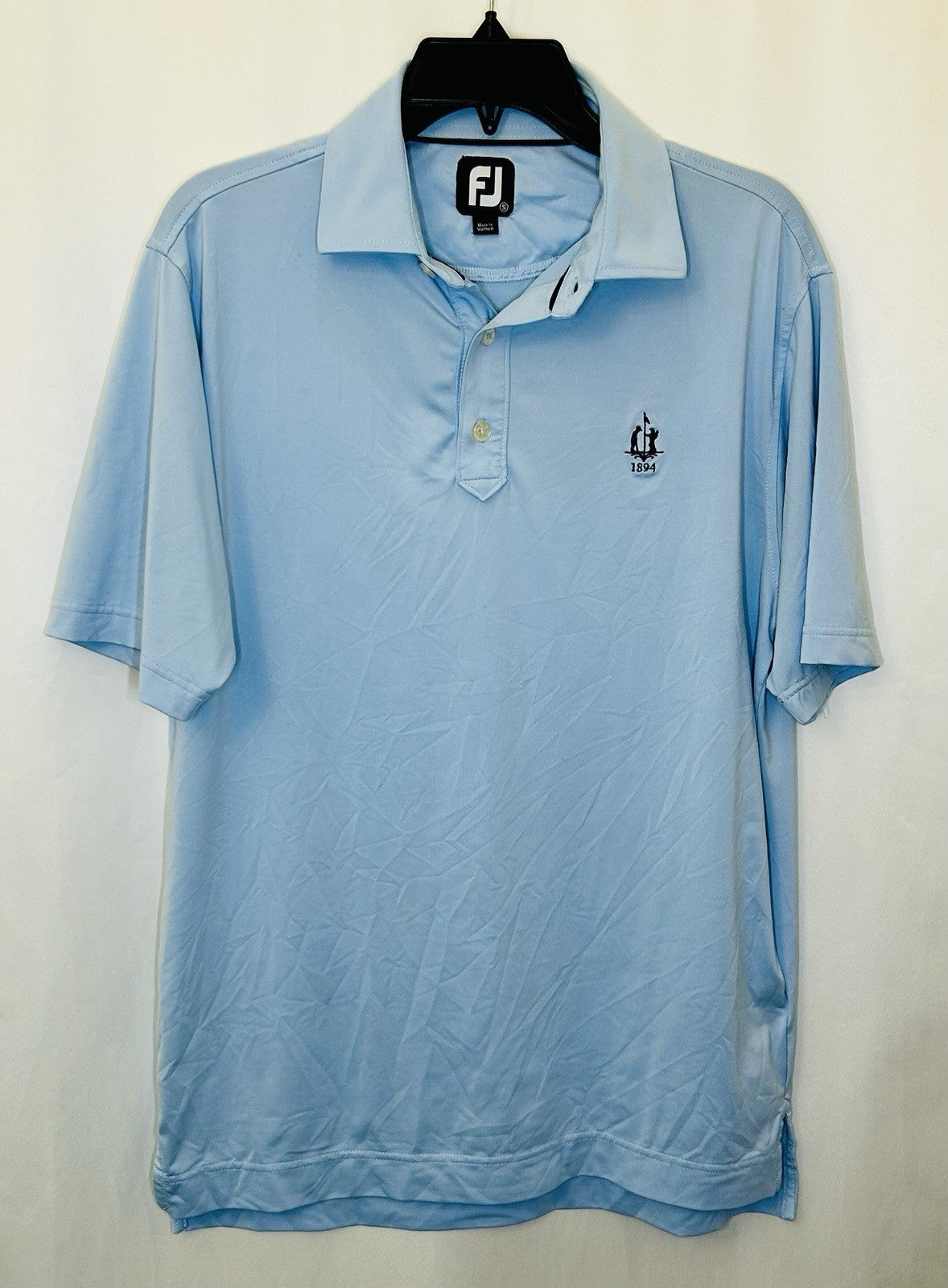 FJ Footjoy Men’s Light Blue Performance Golf Polo / 1984 Edition / Size Small