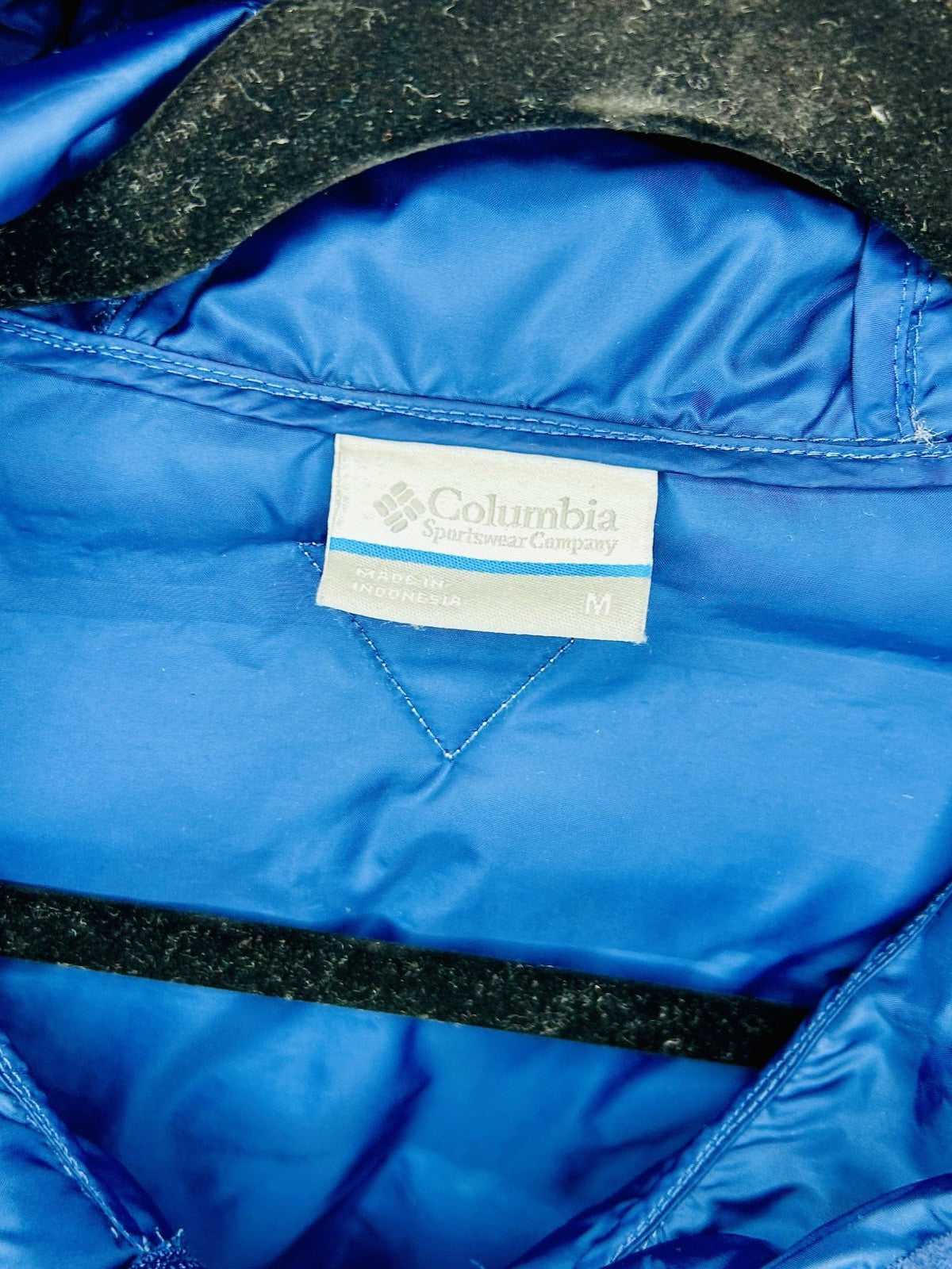 Men’s Columbia Omni Shield Hooded Jacket - Blue - Size Medium