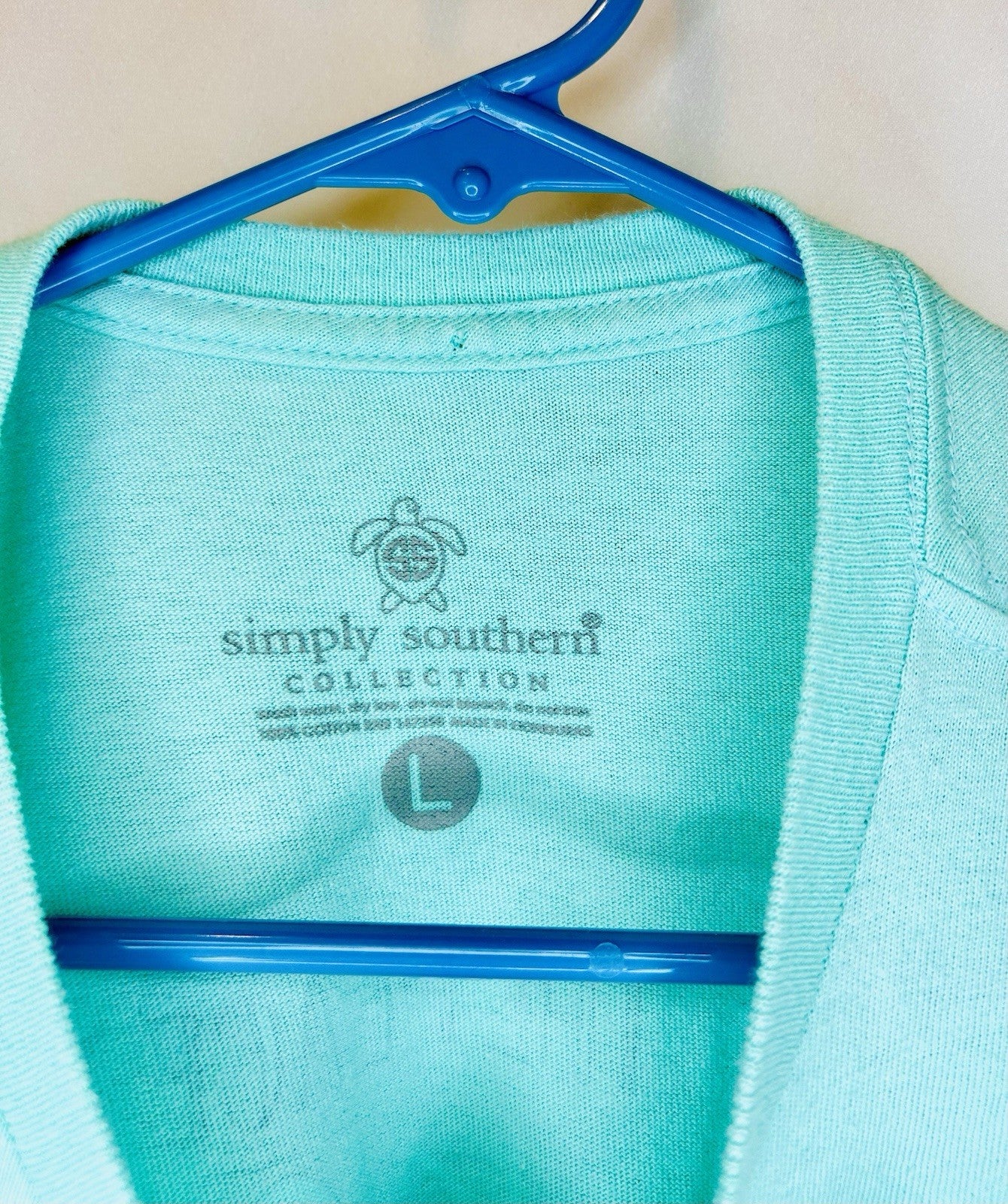 Simply Southern Teal Short Sleeve Outer Banks NC Graphic Tee | Large