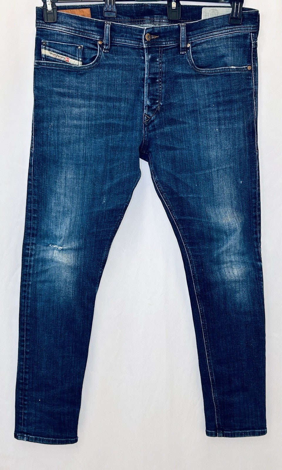 Diesel Jeans Tepphar Men’s 34x30 Slim Skinny Fit Dark Wash | Slim Carrot