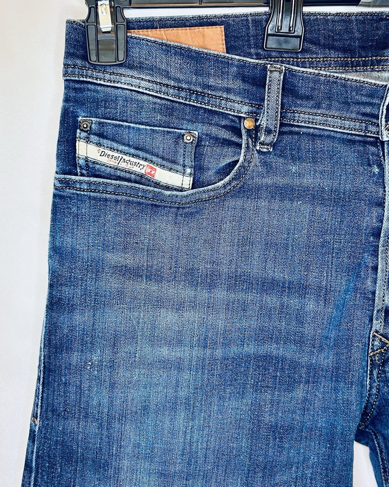 Diesel Jeans Tepphar Men’s 34x30 Slim Skinny Fit Dark Wash | Slim Carrot