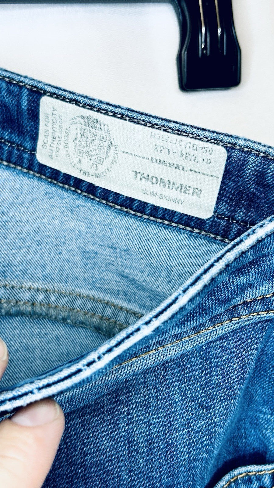 Diesel Jeans Thommer Men’s 34x32 Slim Skinny Fit Medium Wash | Slim | Skinny