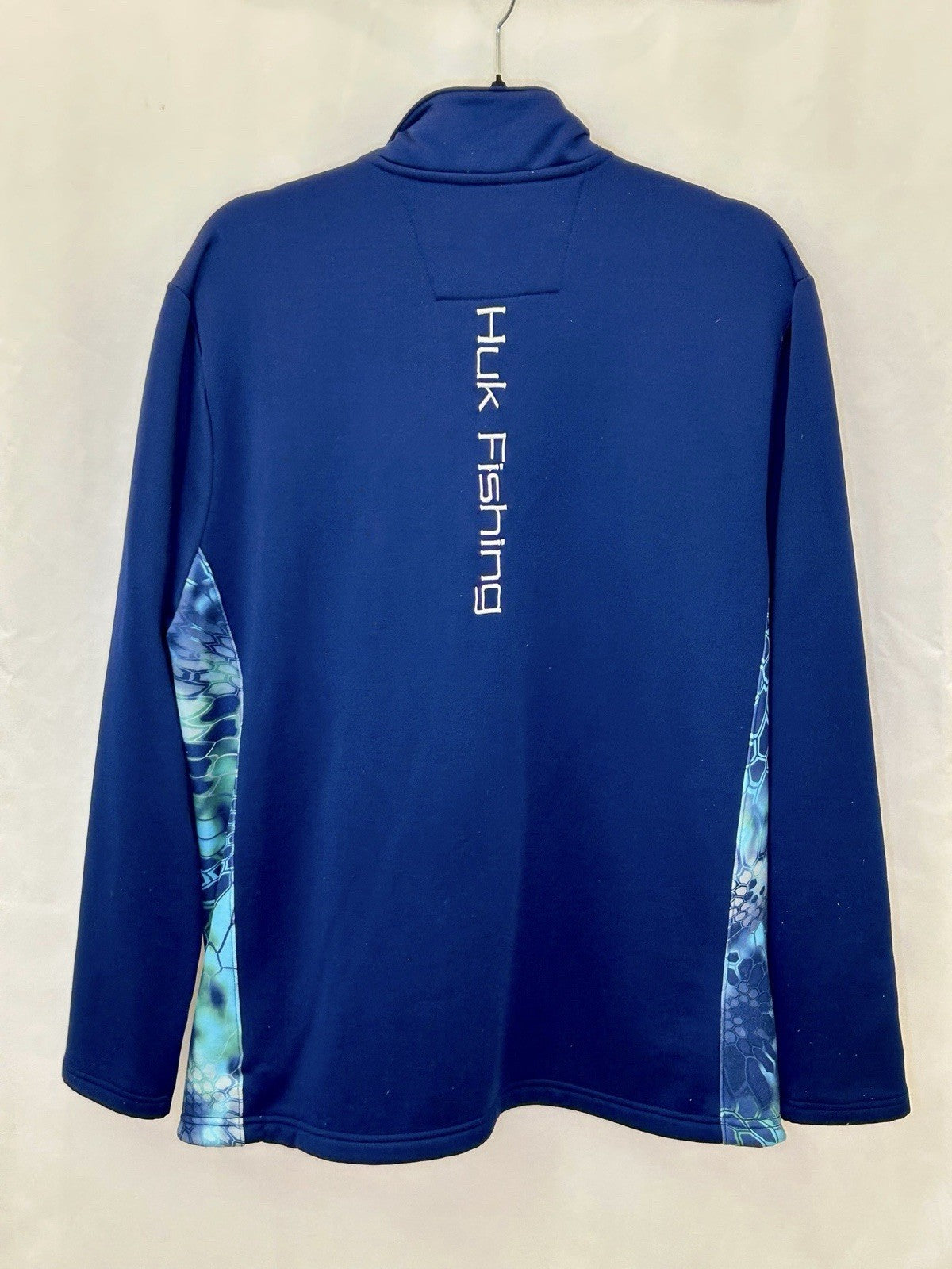 HUK Fishing Performance 1/4 Zip Shirt Men’s Large Bassmaster Logo L/S Breathable