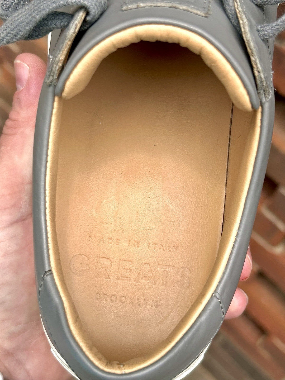 GREATS Royale Sneaker | Men’s US 8.5 | Ash Grey Leather Brooklyn | $180 New