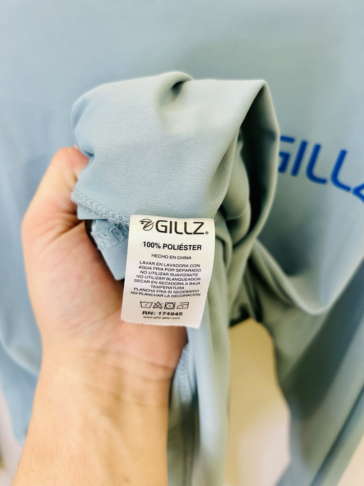 Gillz Pro Series Men's Long Sleeve Shirt | Powder Blue | Size XL