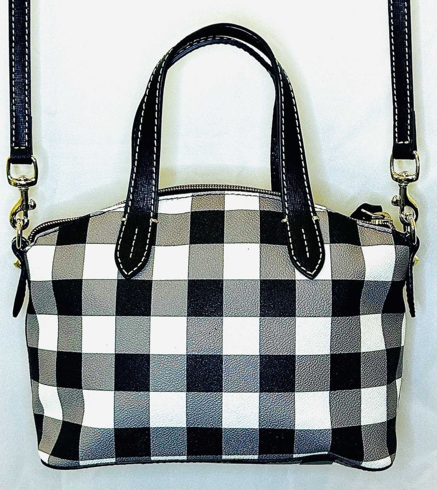Dooney & Bourke Novelty Printed Coated Cotton Ruby Satchel w/ Crossbody Strap