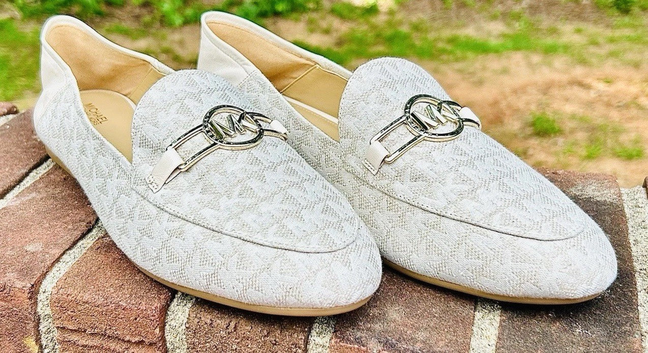 New MICHAEL KORS Charlton Loafer Leather | Bright White | 11M Size | Retail $155