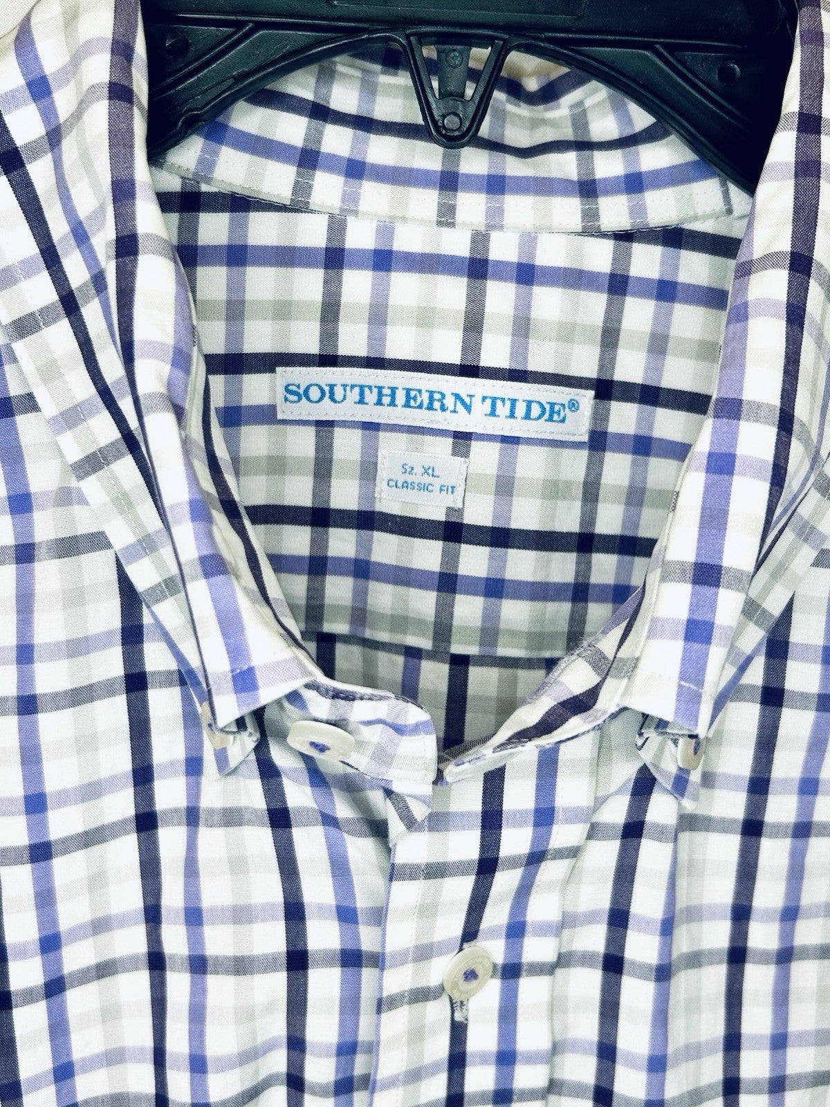 Burkes Beach Plaid Intercoastal Long Sleeve Sport Shirt Men’s XL | New $138