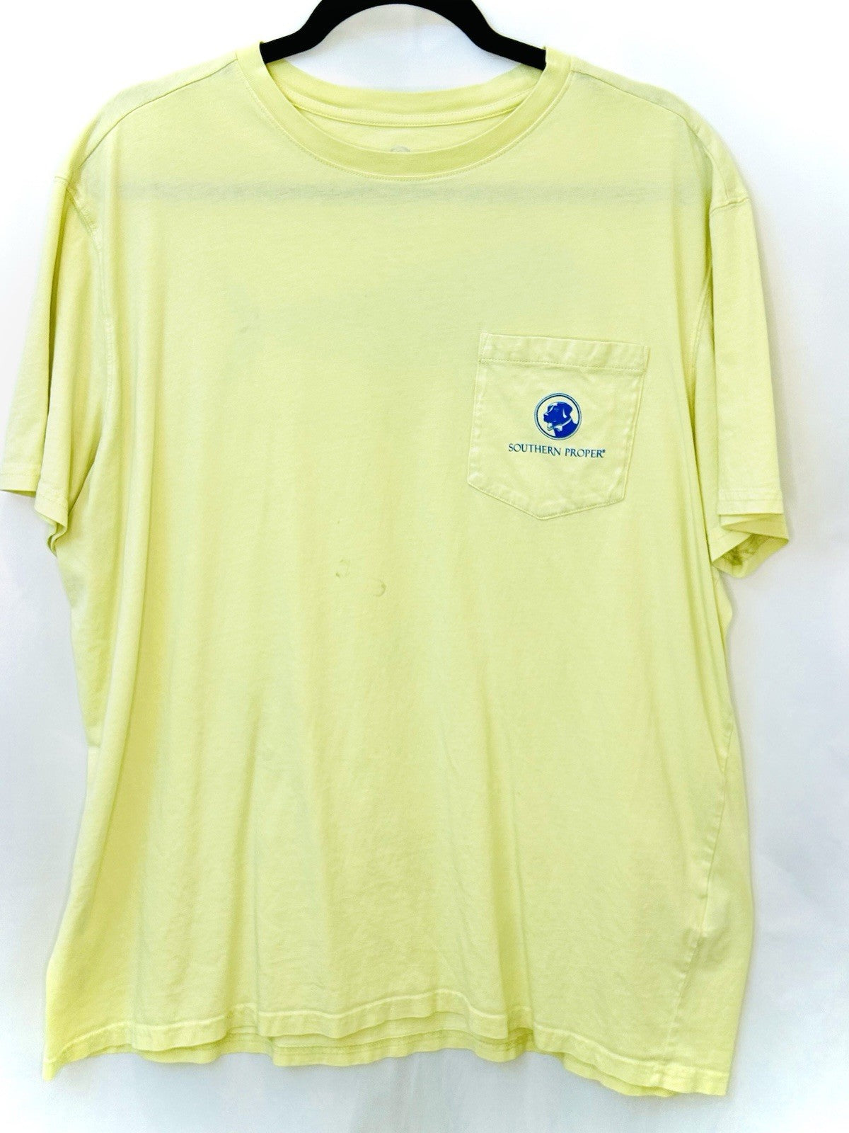 Southern Proper - DOLPHIN SS TEE - Tuna - Banana Yellow - Men’s Large