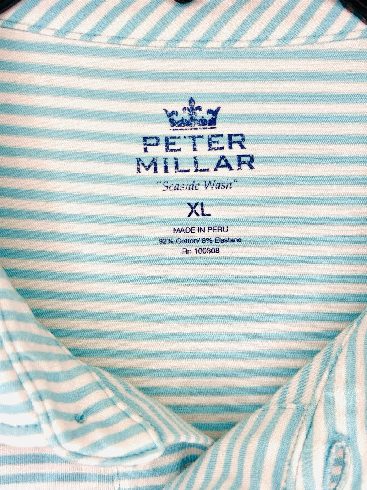 PETER MILLAR x CHAROTTE CC Summer Comfort Mens XL Polo Shirt Performance Golf