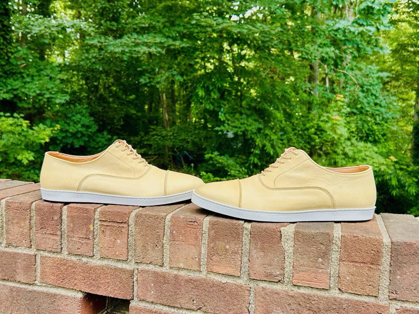 Allen Edmonds Men’s Park Sneaker | Size 10 | Parchment Leather | $300 Retail