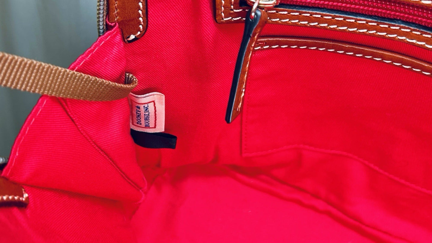RARE!!! NWOT DOONEY & BOURKE Harding Zip Zip Satchel Plaid Medium Purse HandBag
