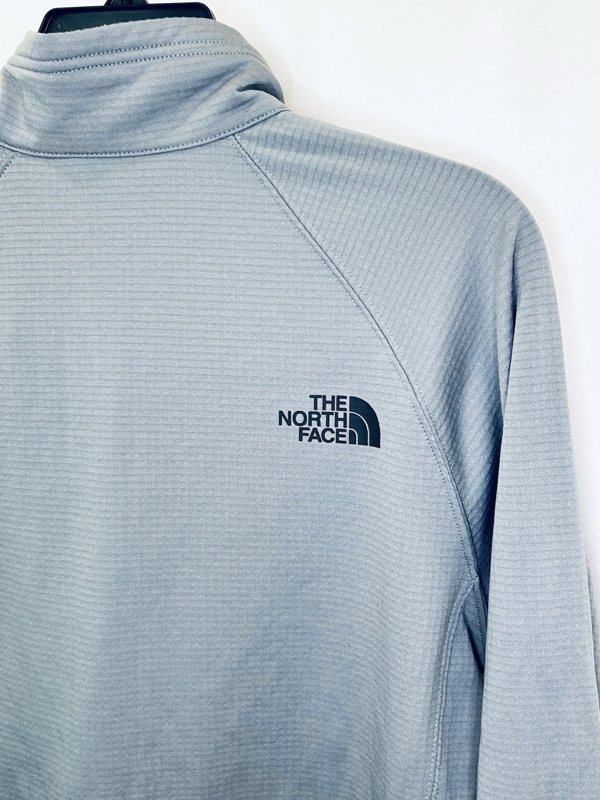 North Face Sweater Mens Medium Long Sleeve 1/4 Zip Pullover Gray