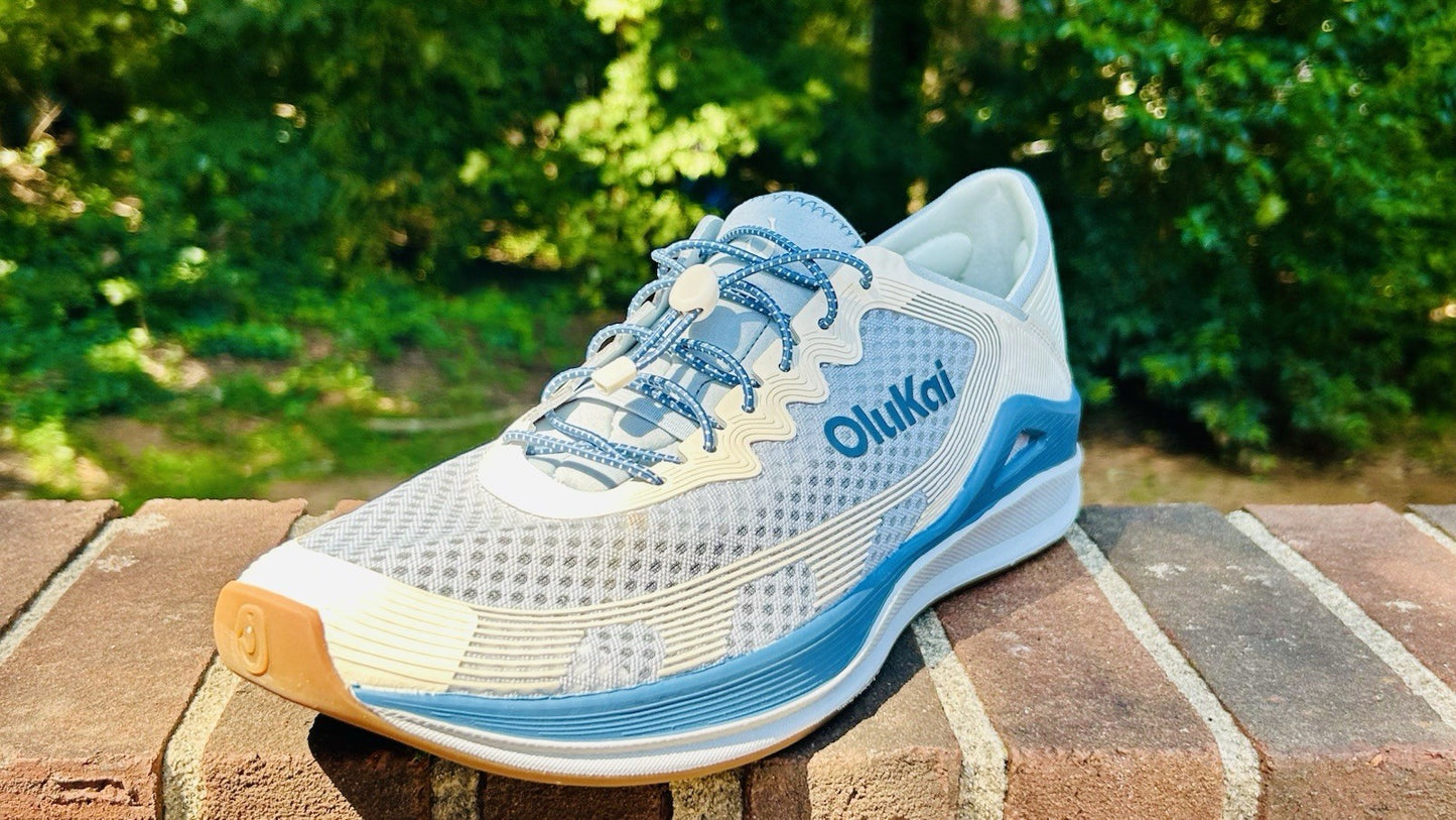 NWOT OLUKAI Men's Ahi Marine Shoe | Blue Pearl/White Sand | Size 14 | $150 New
