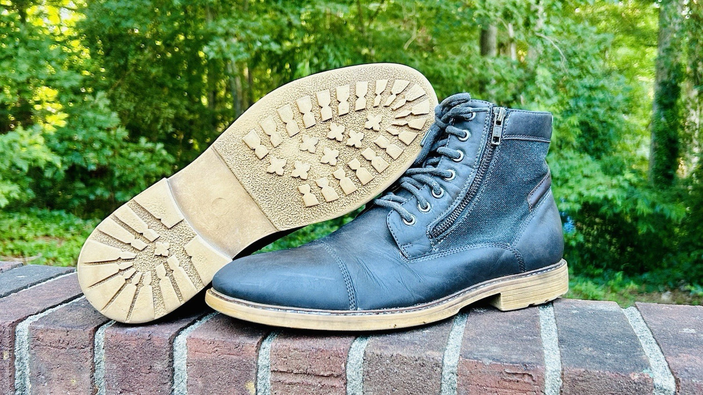 Sonoma Gray Zip-up & Lace-up Ankle Boots Men's Size 13M