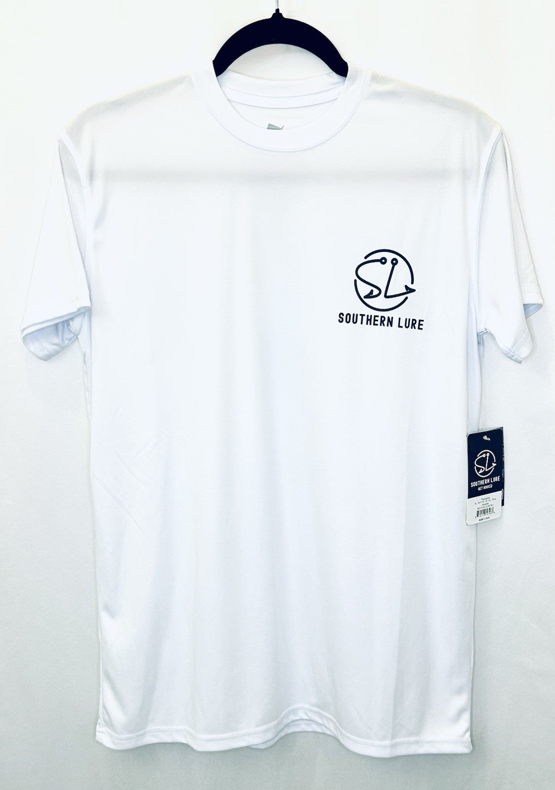 NWT Southern Lure UV Protection Short Sleeve White T-shirt - Men’s Medium