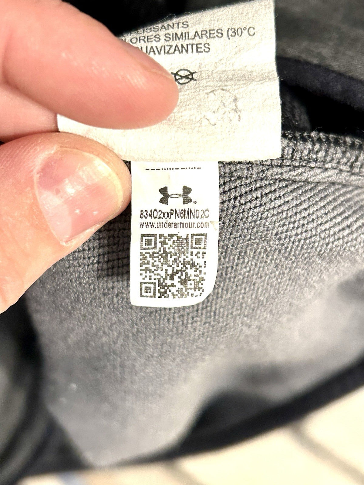 UNDER ARMOUR LOOSE ColdGear Mens Large 1/4 Zip Pullover Lightweight Fleece Gray