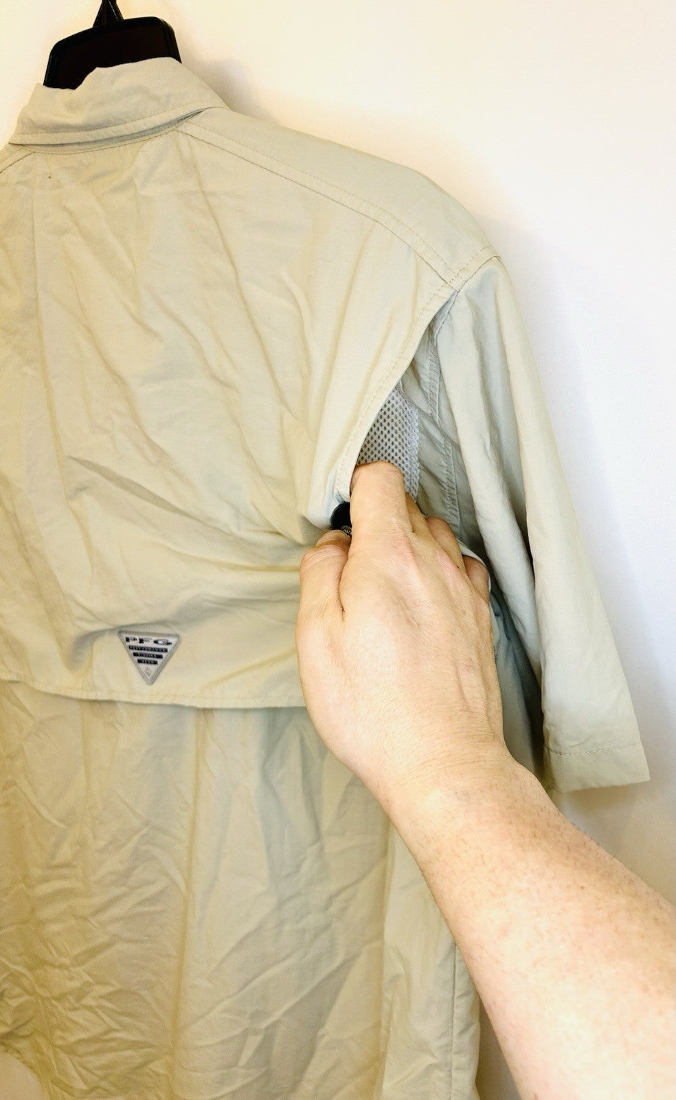 Columbia PFG Bahama II /Short Sleeve Shirt / Men’s XL / Fossil-Beige / Vented