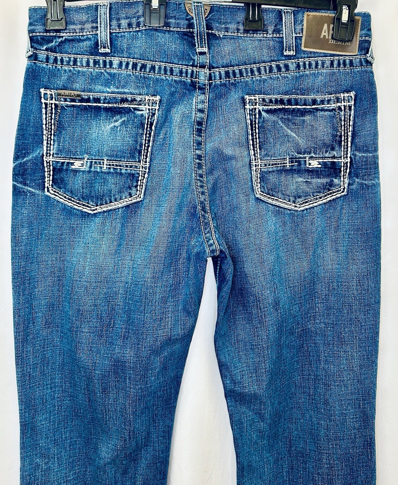 Ariat M5 Slim Straight Leg Blue Jeans Denim Mens Size 36x32
