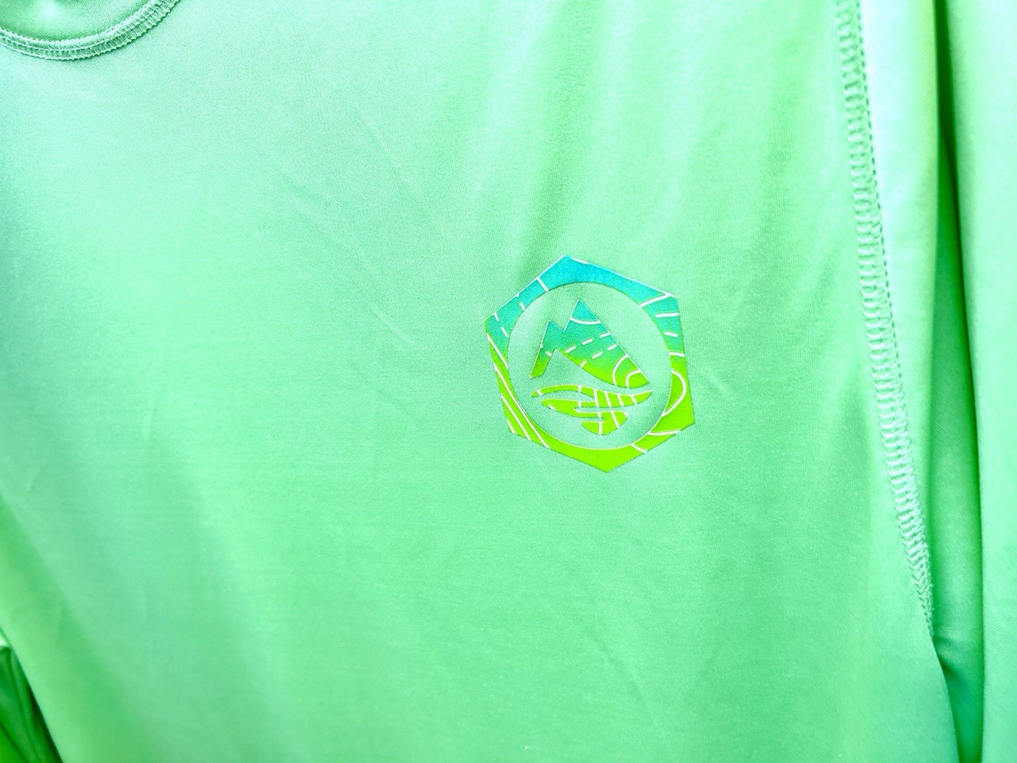 Ocean & Coast Lime Green Long Sleeve Performance Shirt - Men’s Medium