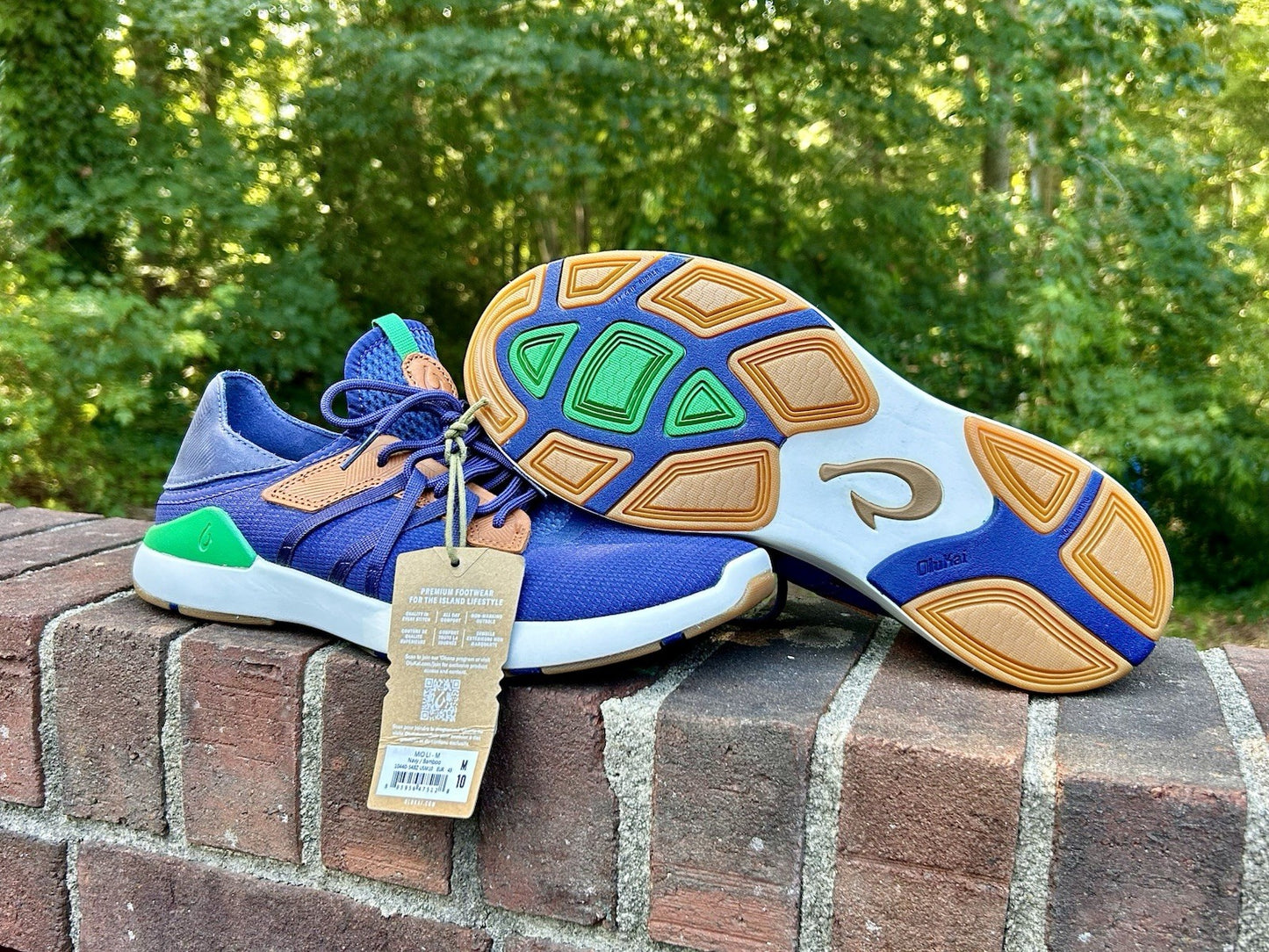 Olukai Mio Li | Men’s 10 | Navy/Bamboo | Never Worn | New With Tag | $130 Retail