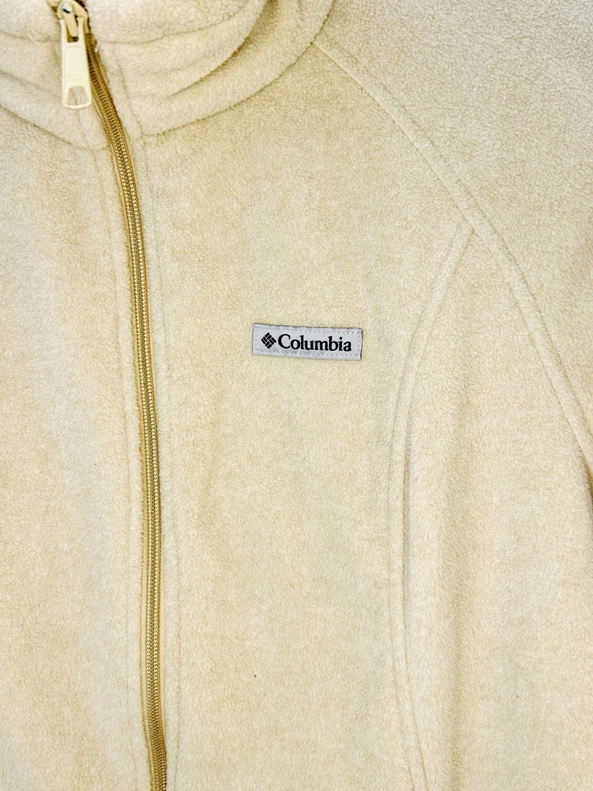 Women's Columbia Benton Springs Full Zip Fleece Jacket - Beige - Size Large