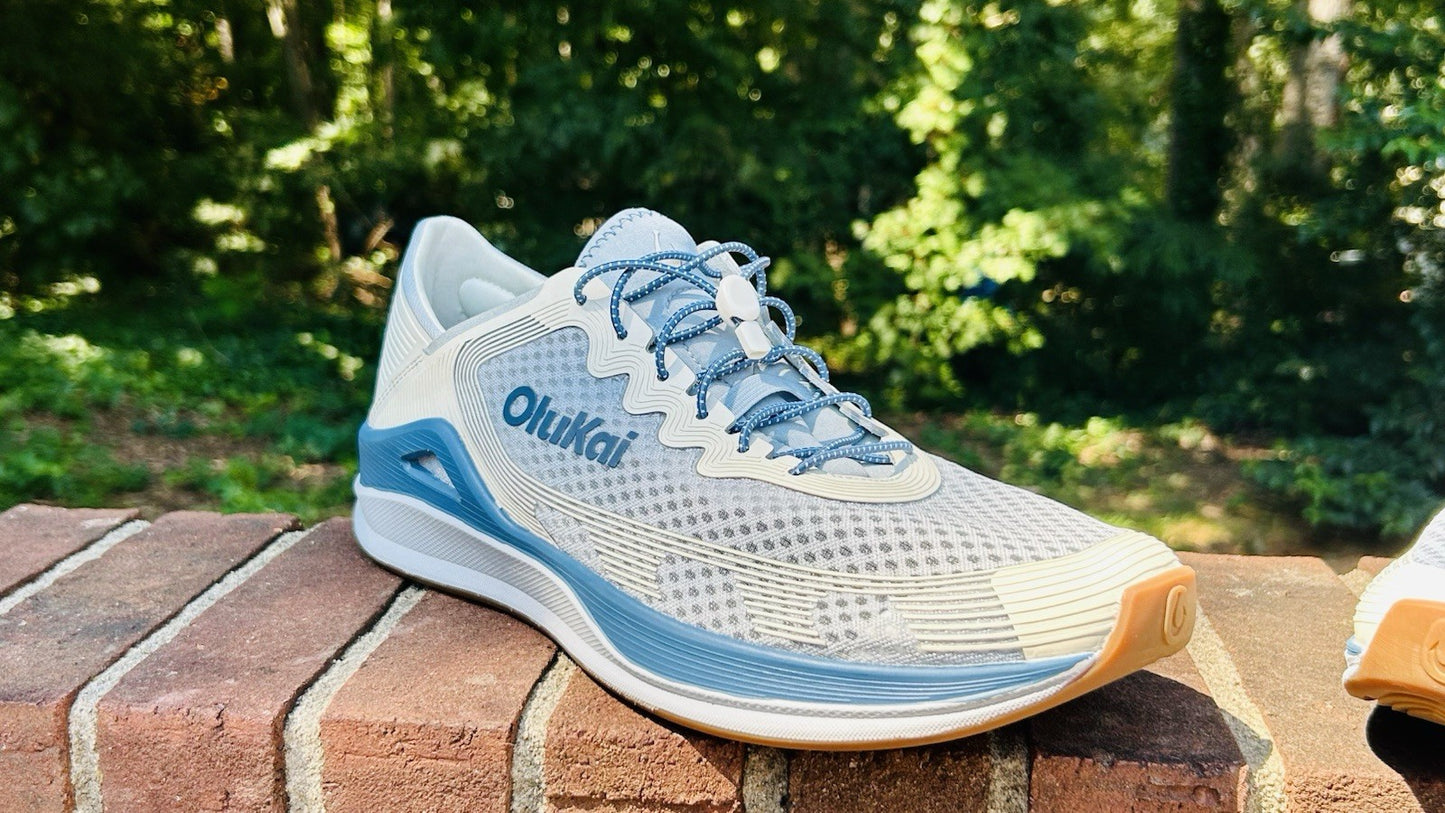 NWOT OLUKAI Men's Ahi Marine Shoe | Blue Pearl/White Sand | Size 14 | $150 New