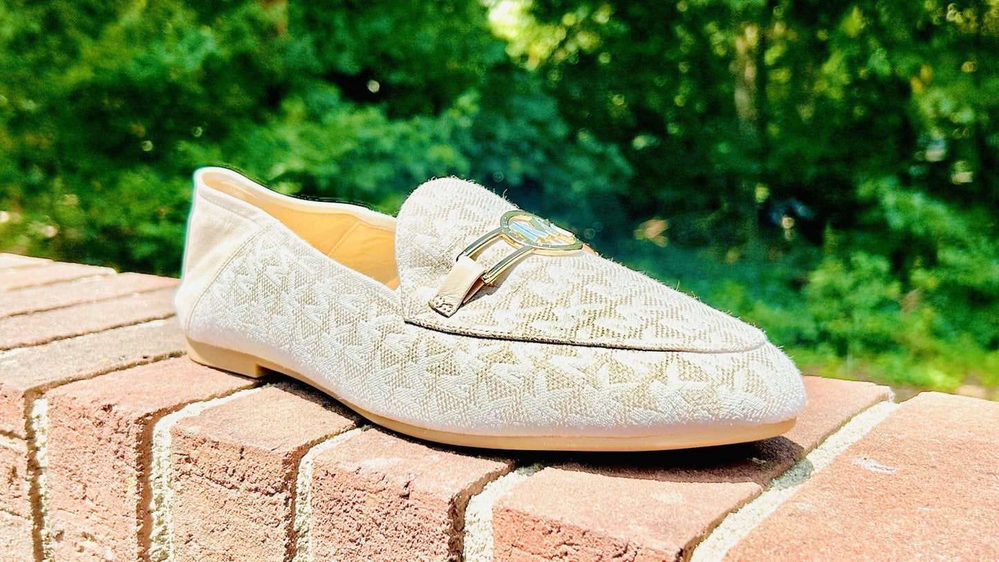 New MICHAEL KORS Charlton Loafer Leather | Bright White | 11M Size | Retail $155