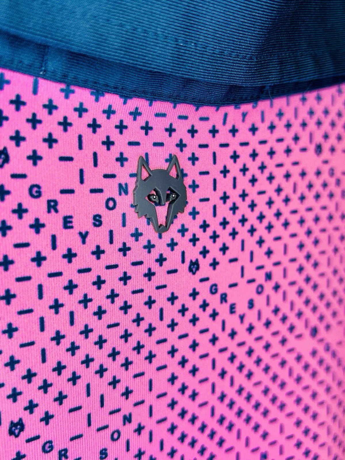Greyson Golf S/S Polo Shirt Plus Minus Print Wild Rose Pink Men’s L Large