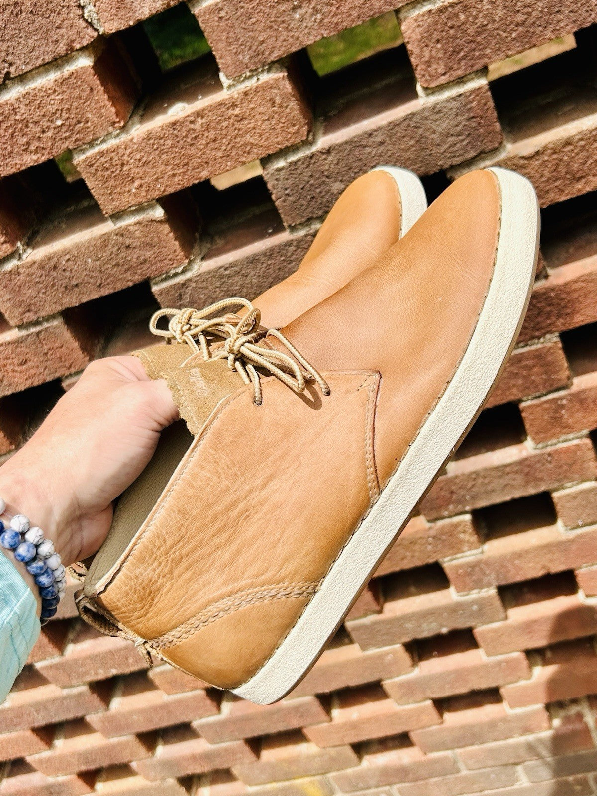 Olukai Papaku ‘Ili Men’s Waterproof Leather Chukka Boots Size 11.5 US