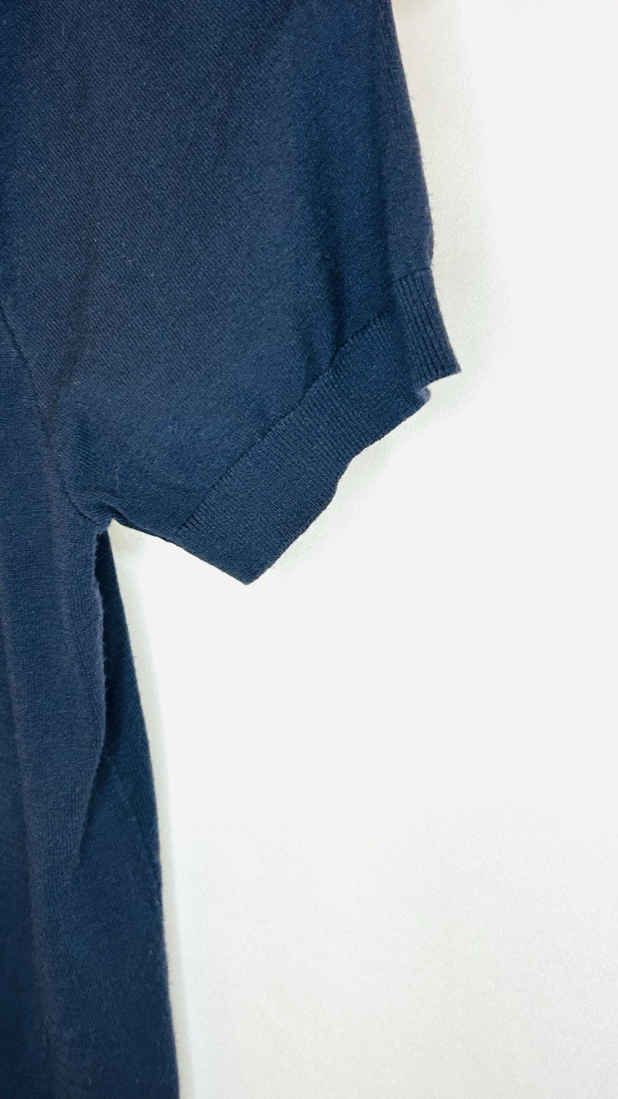 True Classic Men’s L Dark Navy Blue Short Sleeve Ultra-Soft Fitted Classic Polo