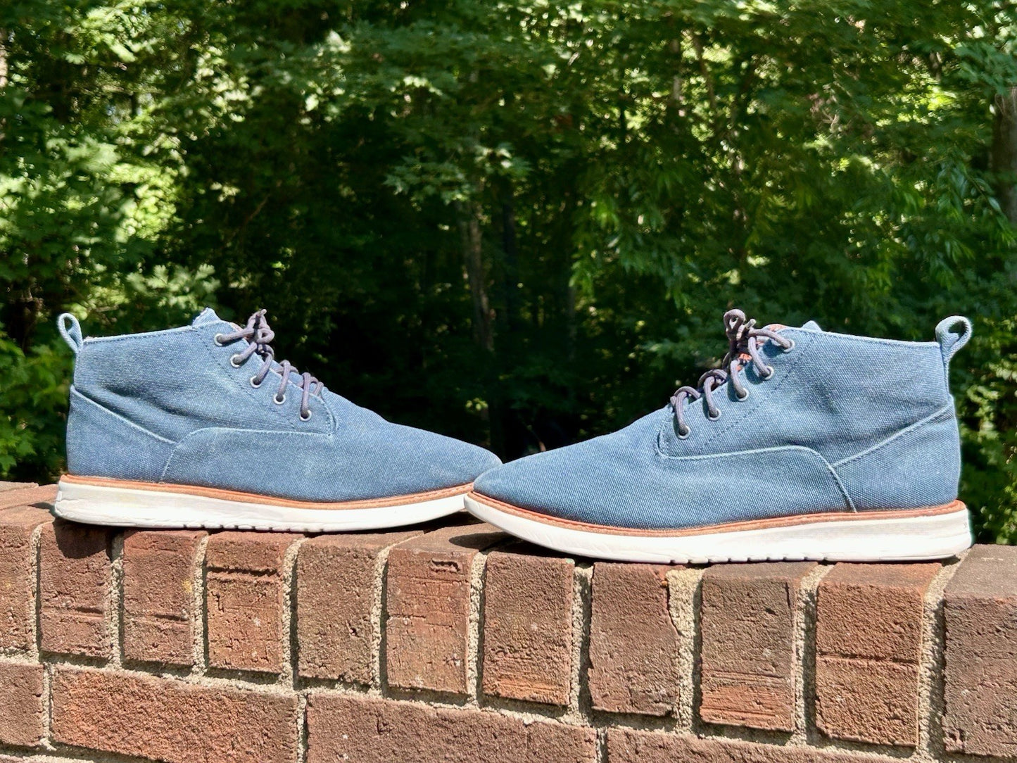 Ben Sherman Omega Casual Chukka | Men’s Sz 12 Blue Canvas Lace Up Chukkas Boots