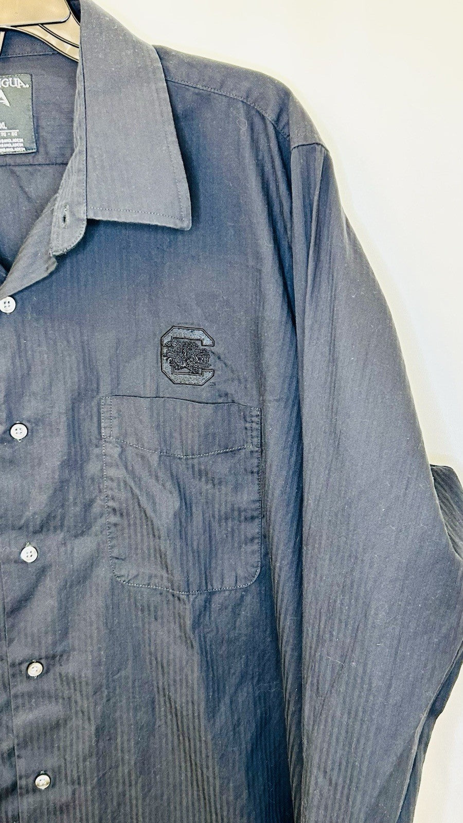 Antigua Black Long Sleeve Button Up Size XL - USC Gamecocks - NCAA Football