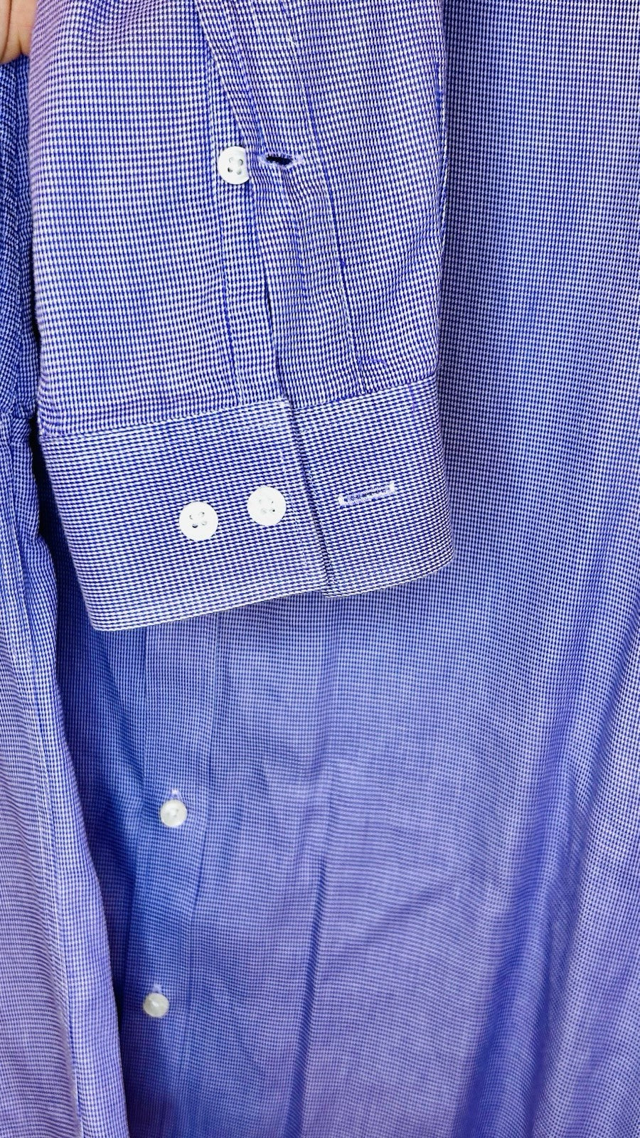 Michael Kors Men’s Slim Fit Purple Button-Up Shirt Size 16-34/35