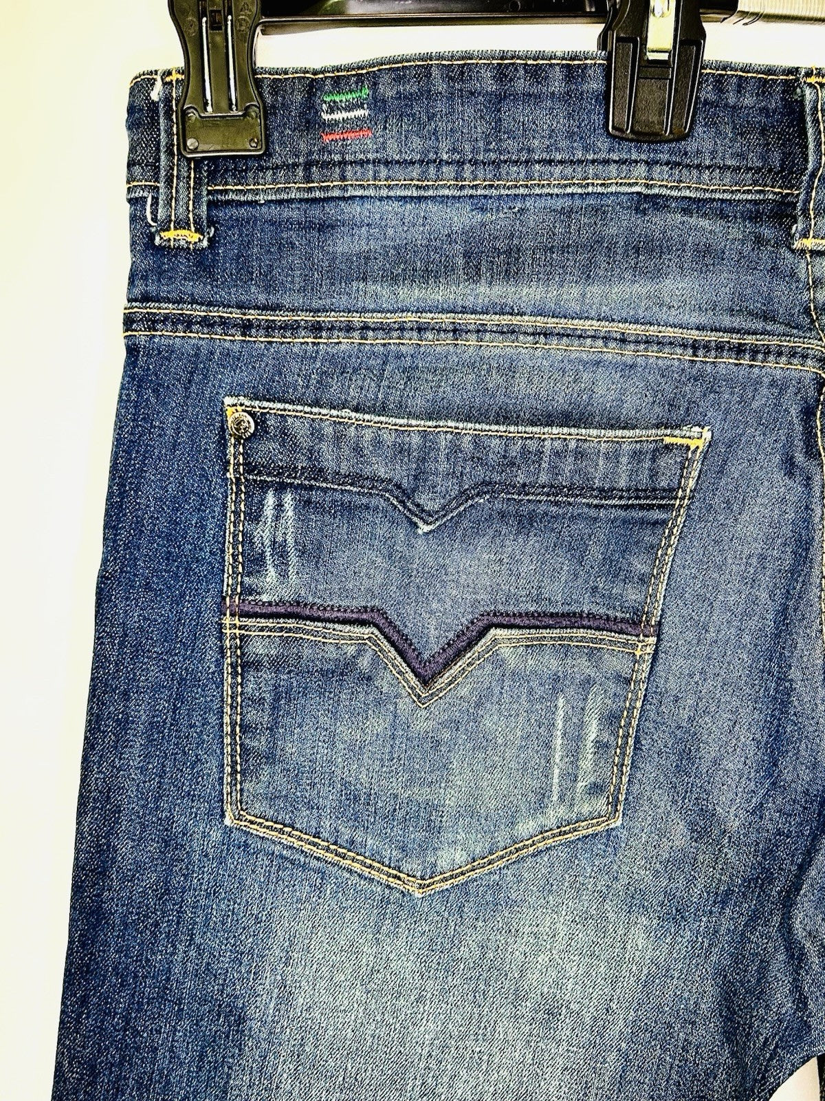 Diesel Larkee Jeans Men's Regular Straight Leg Size 34x30 Dark Wash