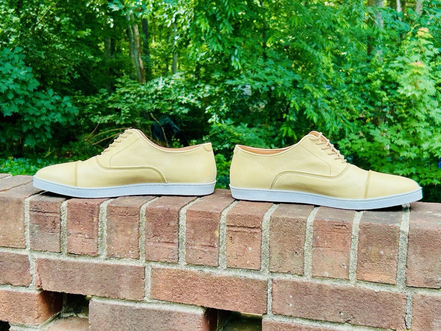 Allen Edmonds Men’s Park Sneaker | Size 10 | Parchment Leather | $300 Retail