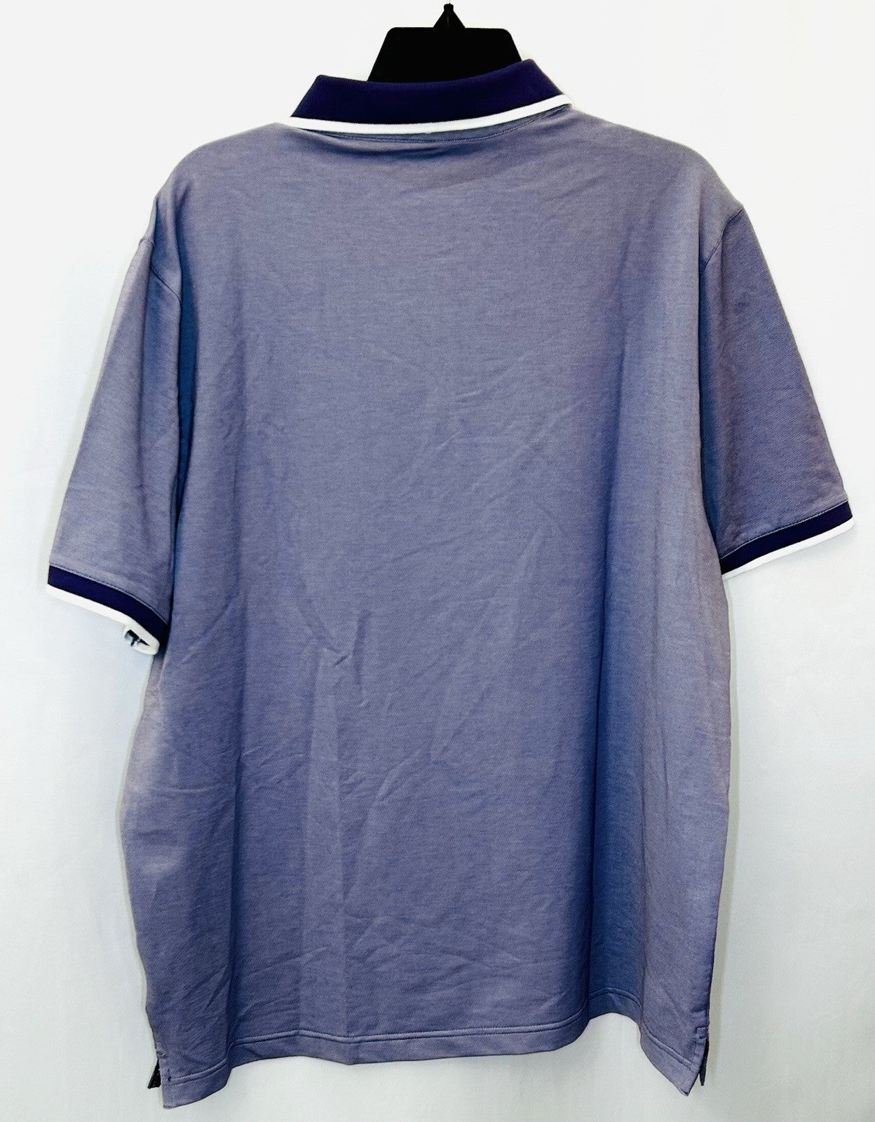 NWT!!! Michael Strahan Mens Polo Shirt Size Large Light Purple Cotton Blend B16
