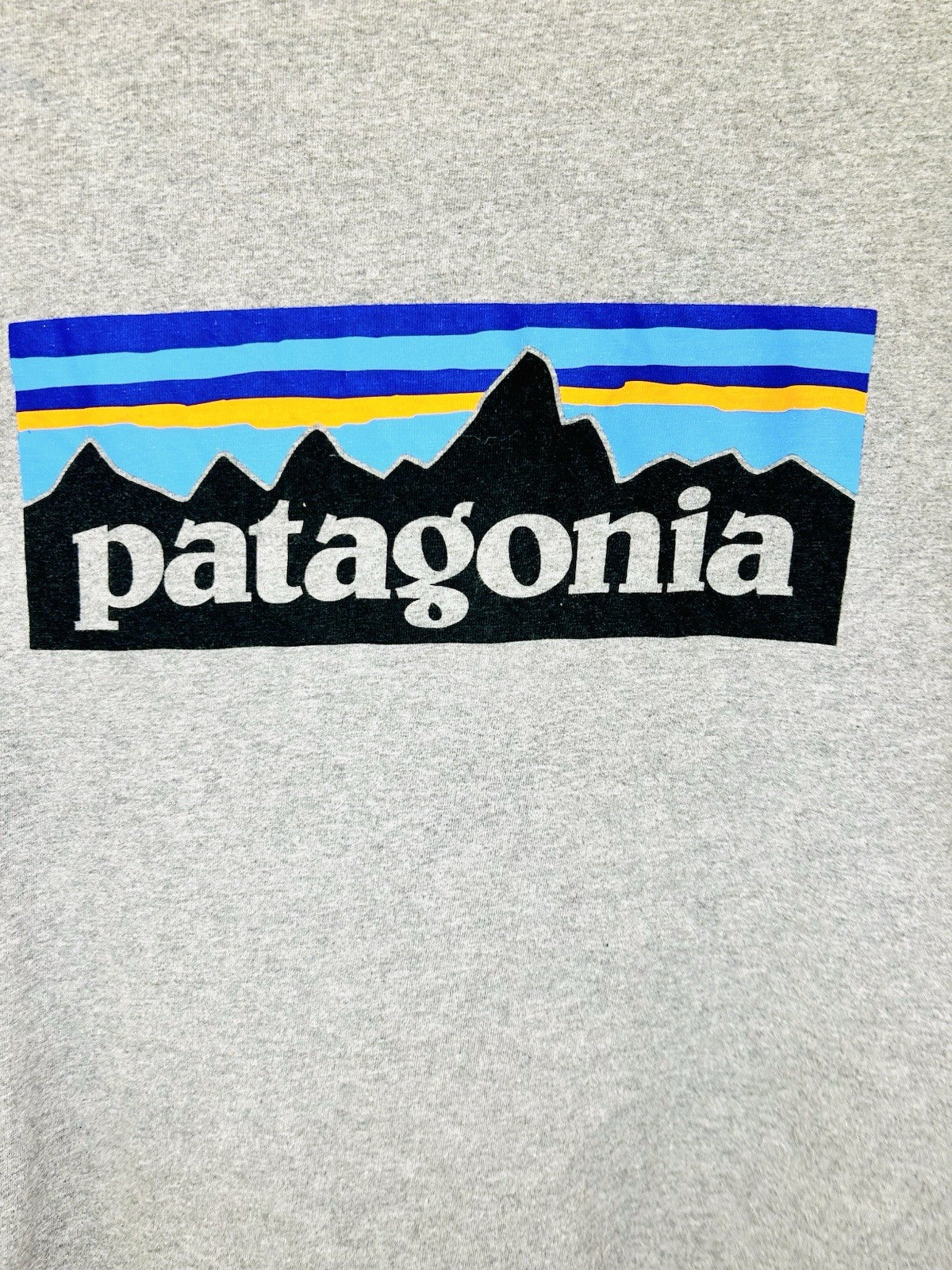 Patagonia Men's Grey P-6 Logo Responsibili-Tee -Size Small