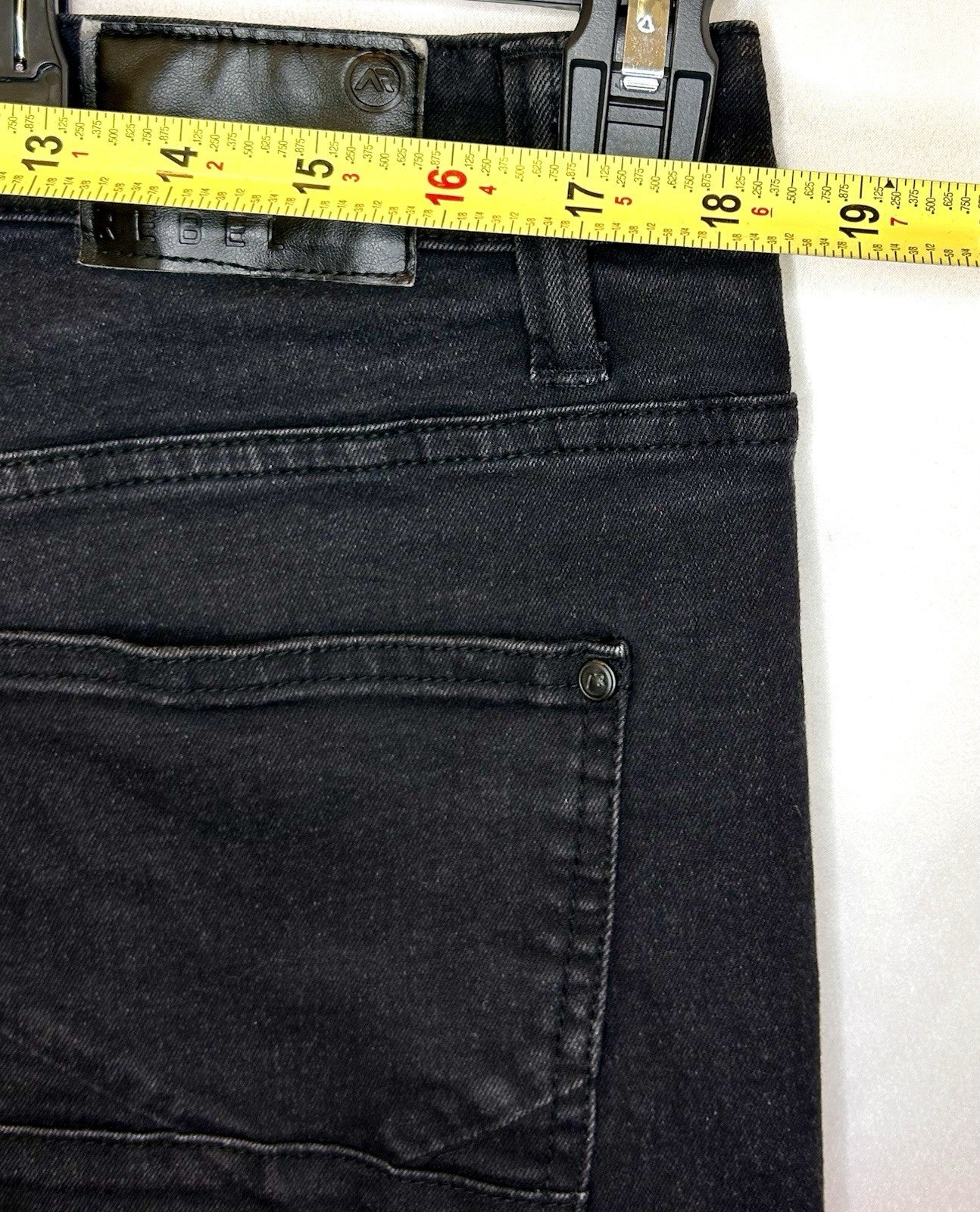 Artful Rebel Jeans Men's 34x32 Black Denim Slim Straight Leg