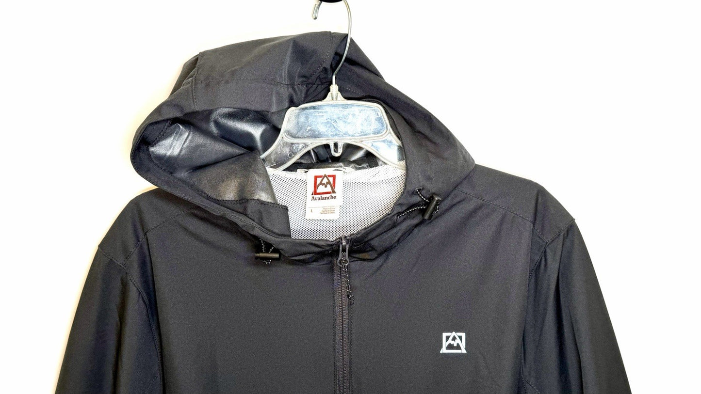 Avalanche Men's Weather Shield Hoodie Light Weight Jacket Zip Size Large