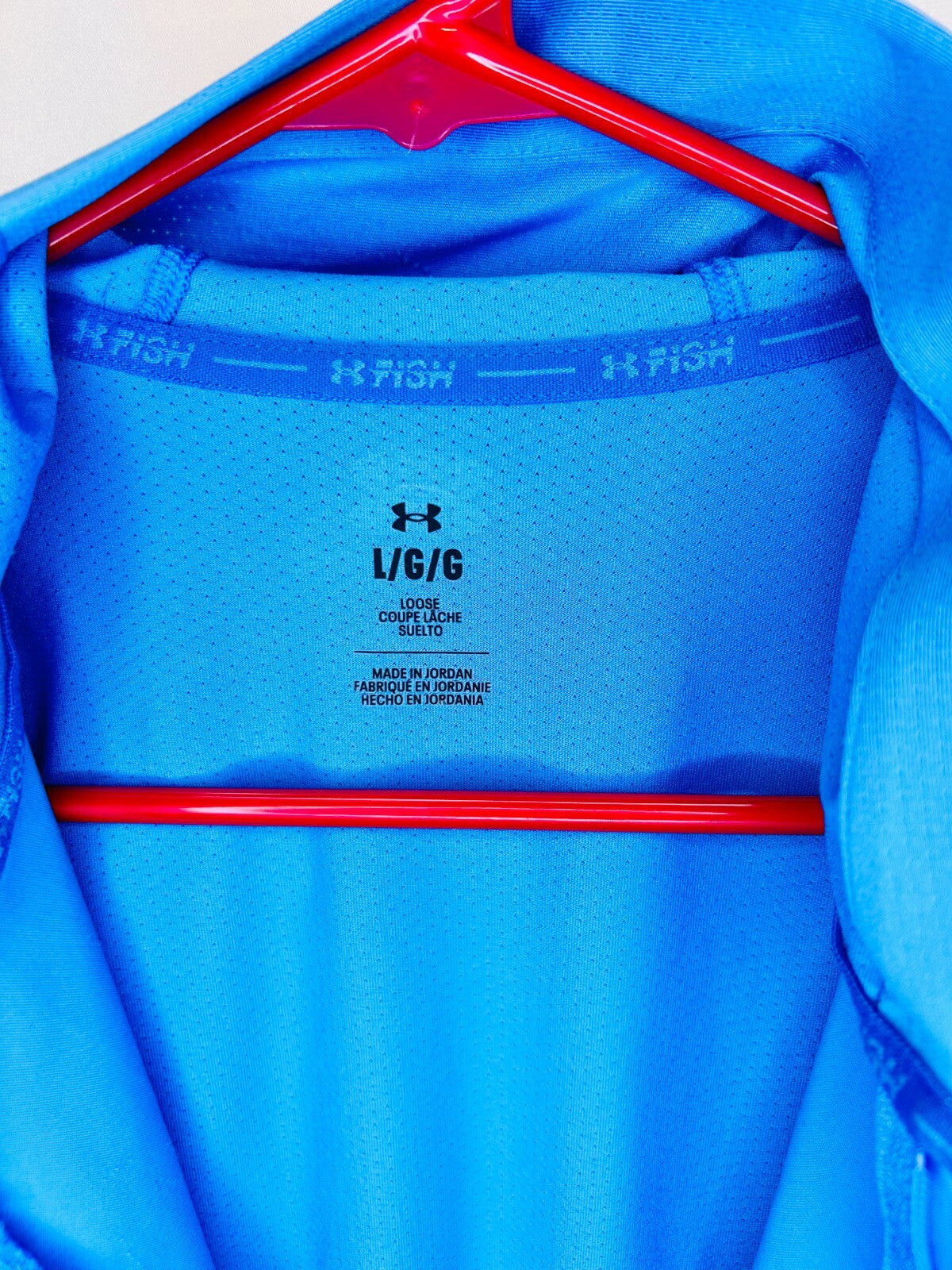 Under Armour Performance Half Zip Lightweight Hooded Pullover Mens SZ Large Blue