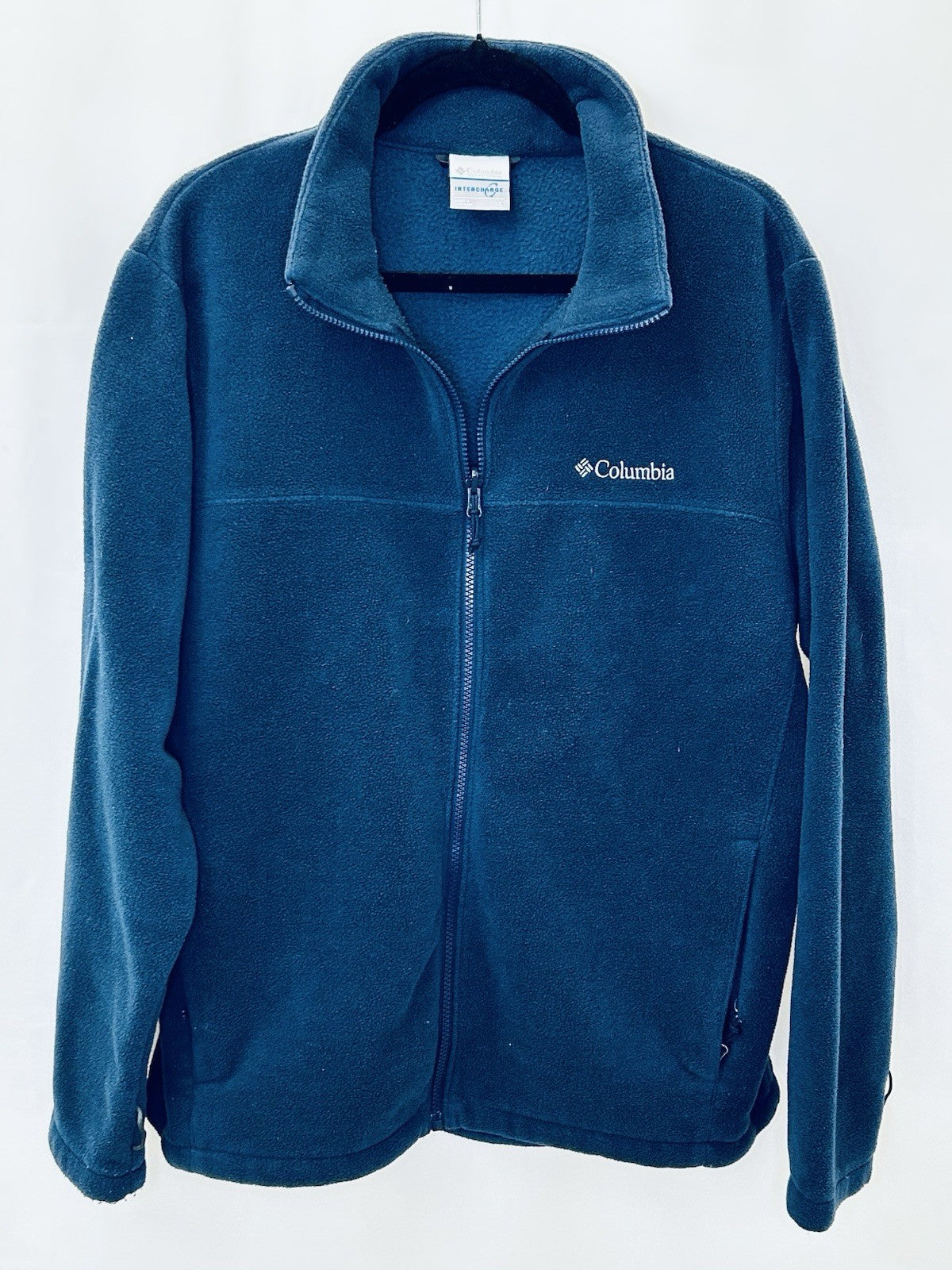 Columbia Men's Blue Full Zip Fleece Jacket Size Large / Excellent Condition