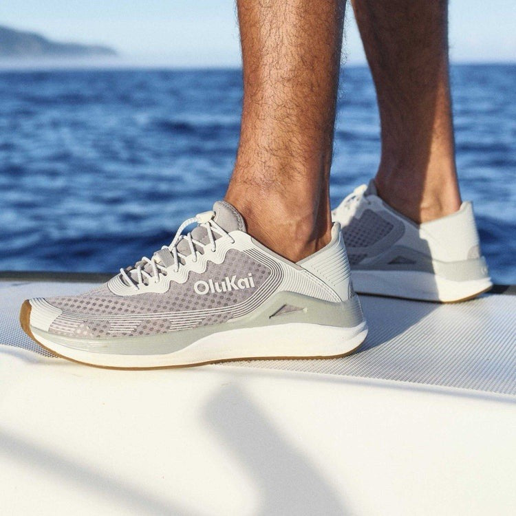 OLUKAI Men's Ahi Water Shoe | Ash/Sterling | Size 11 | $150 Retail