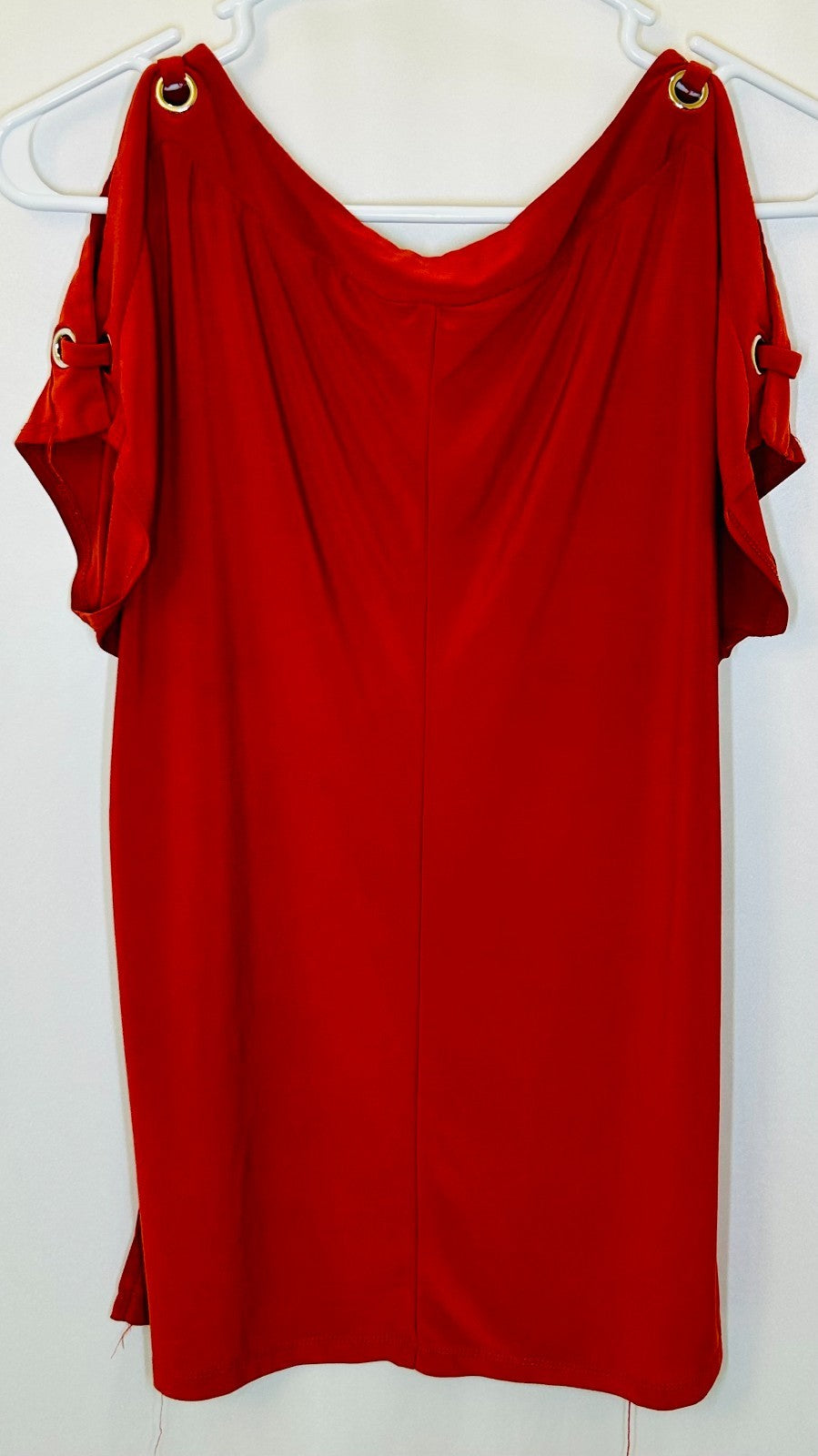 PERSEPTION CONCEPT Women Blouse MEDIUM(8-10) Knit Top Casual Office Red