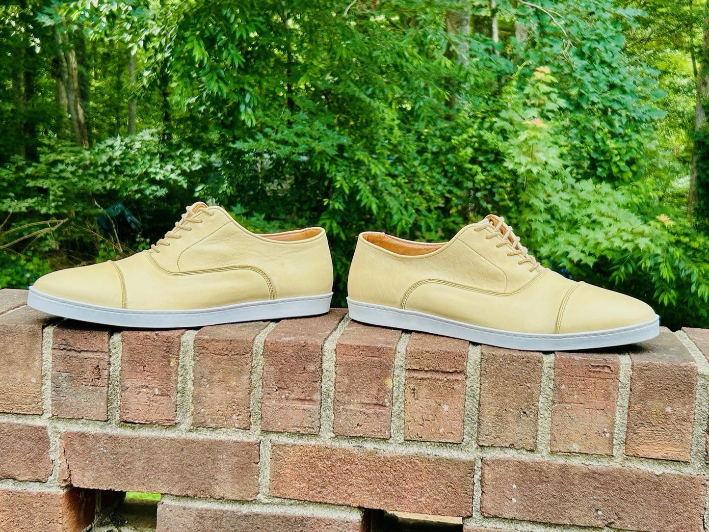 Allen Edmonds Men’s Park Sneaker | Size 10 | Parchment Leather | $300 Retail