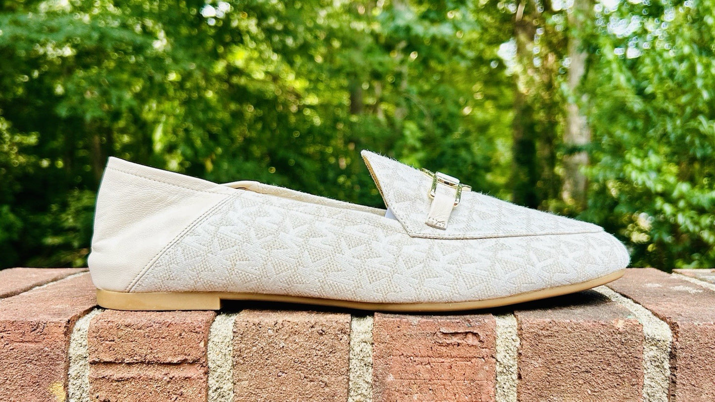 New MICHAEL KORS Charlton Loafer Leather | Bright White | 11M Size | Retail $155