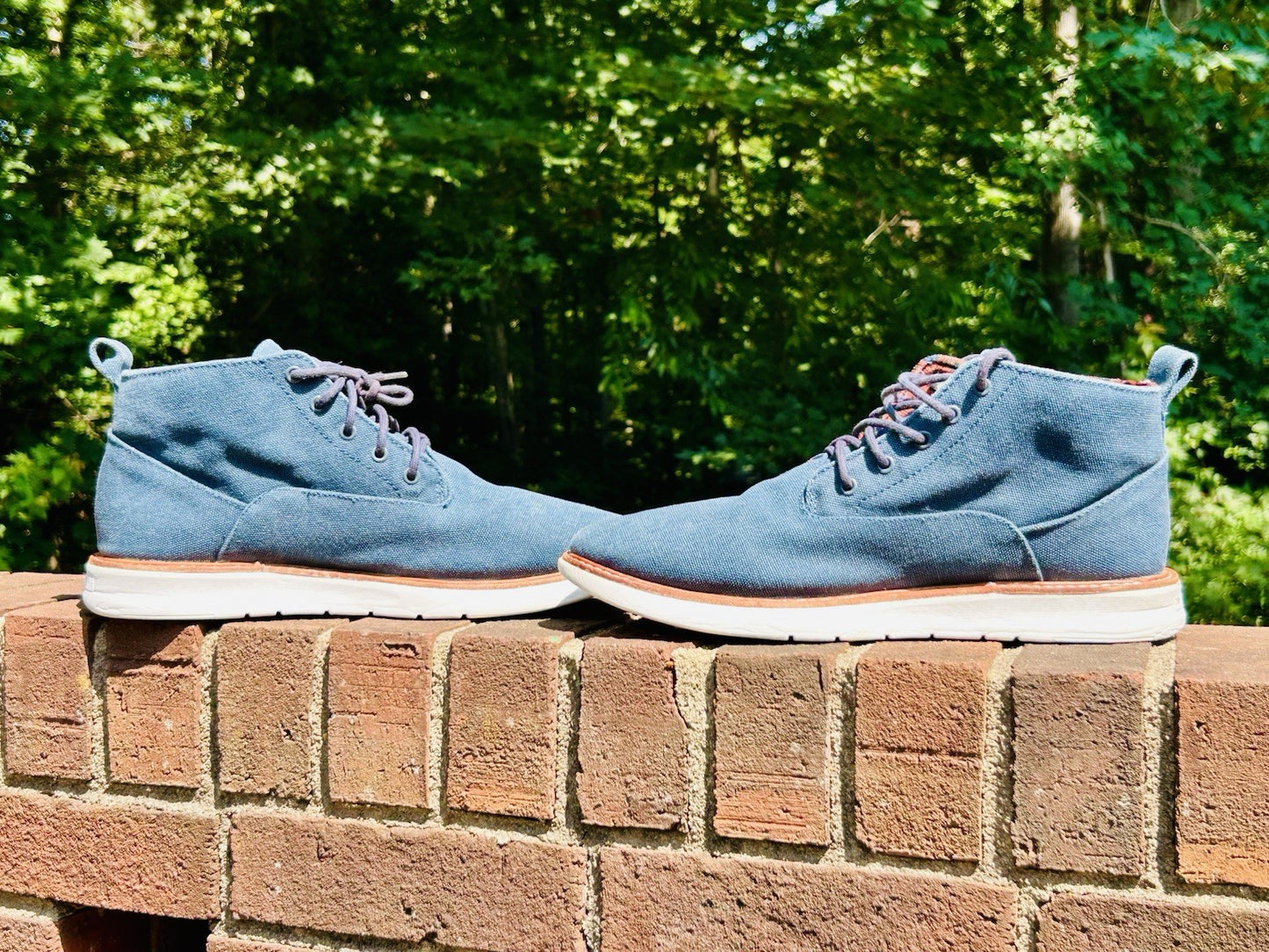 Ben Sherman Omega Casual Chukka | Men’s Sz 12 Blue Canvas Lace Up Chukkas Boots