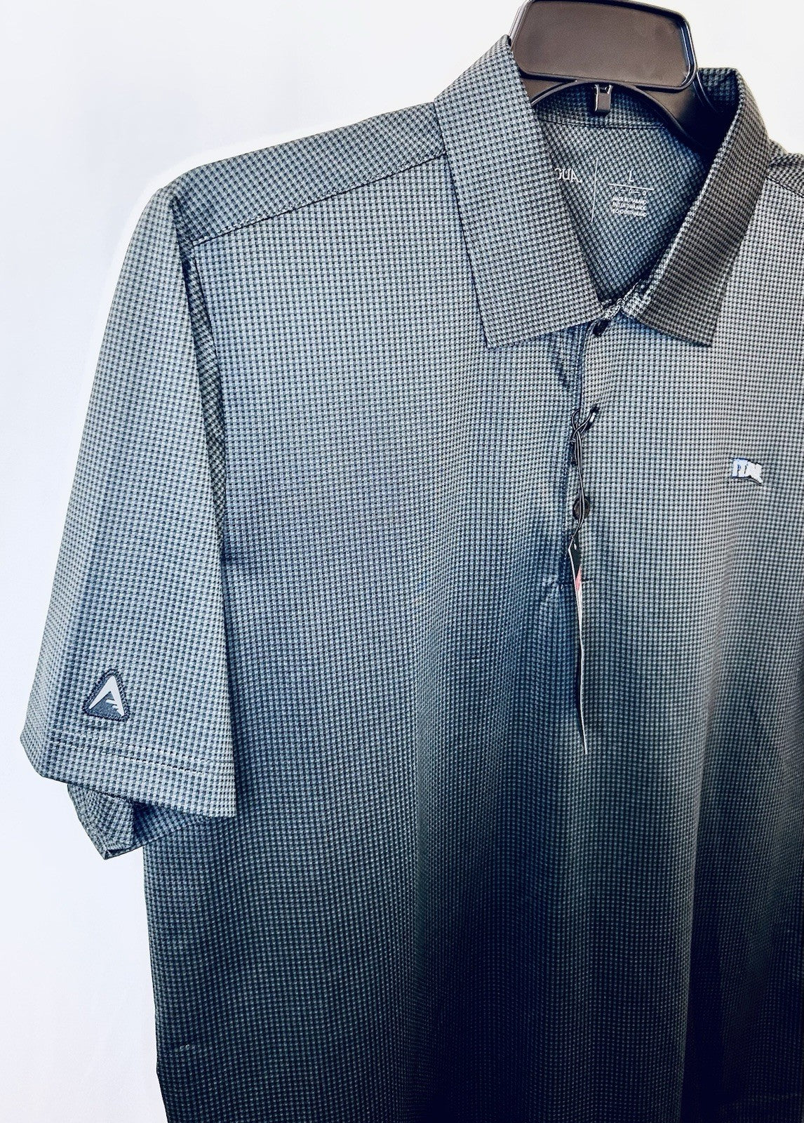 NWT Antigua Ellipse Polo / Carbon Black / Men’s Large / Performance /Lightweight
