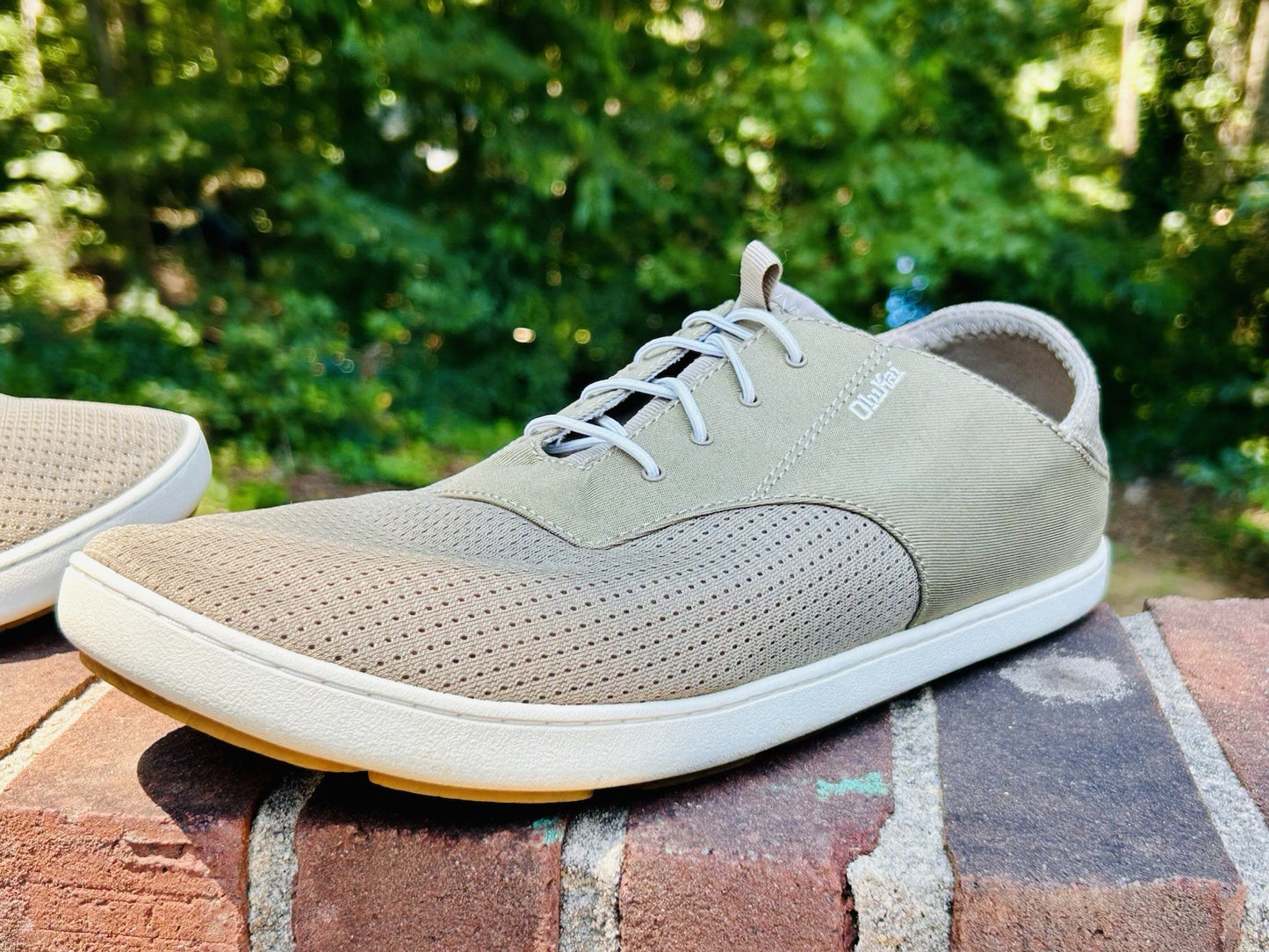 OluKai Nohea Moku Men's Size 12 Boat Shoes Slip On Drop Heel | Clay & Tapa